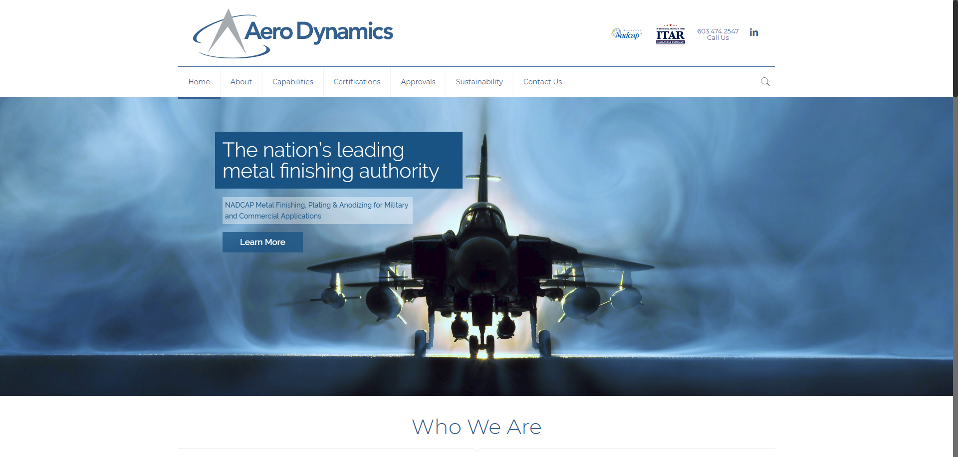 AeroDynamics-Metal-Finishing-Website-Design-After