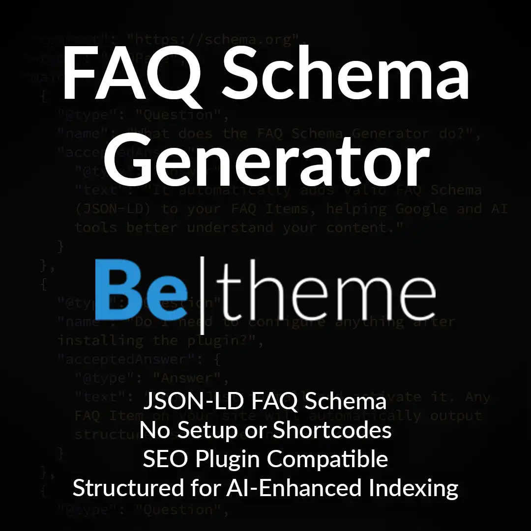 BeTheme FAQ Schema Generator